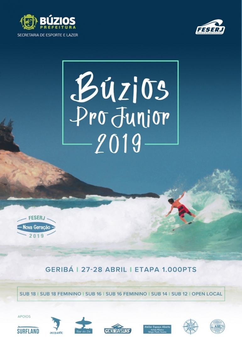 Praia de Geribá recebe a competição “Búzios Pro Junior 2019”