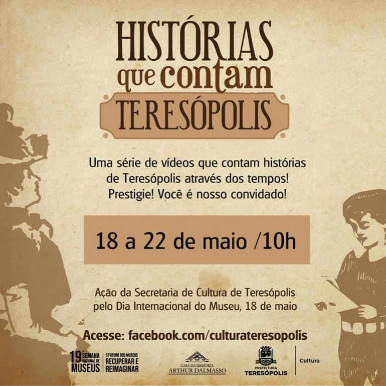 A partir de hoje (18) Teresópolis expõe no Facebook uma série de vídeos com fatos, curiosidades e outras histórias do município