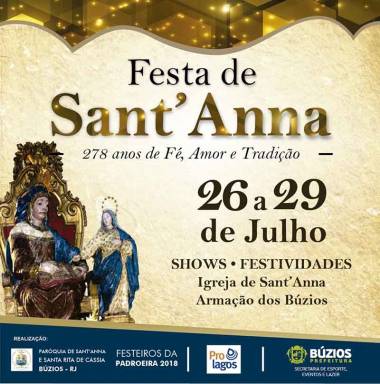 Festa de Sant&#039;Anna: 278 anos de tradição em Búzios